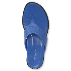 Clearance Vionic Agave Toe Post Sandal Black Leather|Classic Blue|Cream|Gold