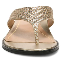 Clearance Vionic Agave Toe Post Sandal Black Leather|Classic Blue|Cream|Gold