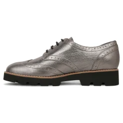 Outlet Vionic Alfina Oxford (Wide) Black Patent|Pewter Metallic