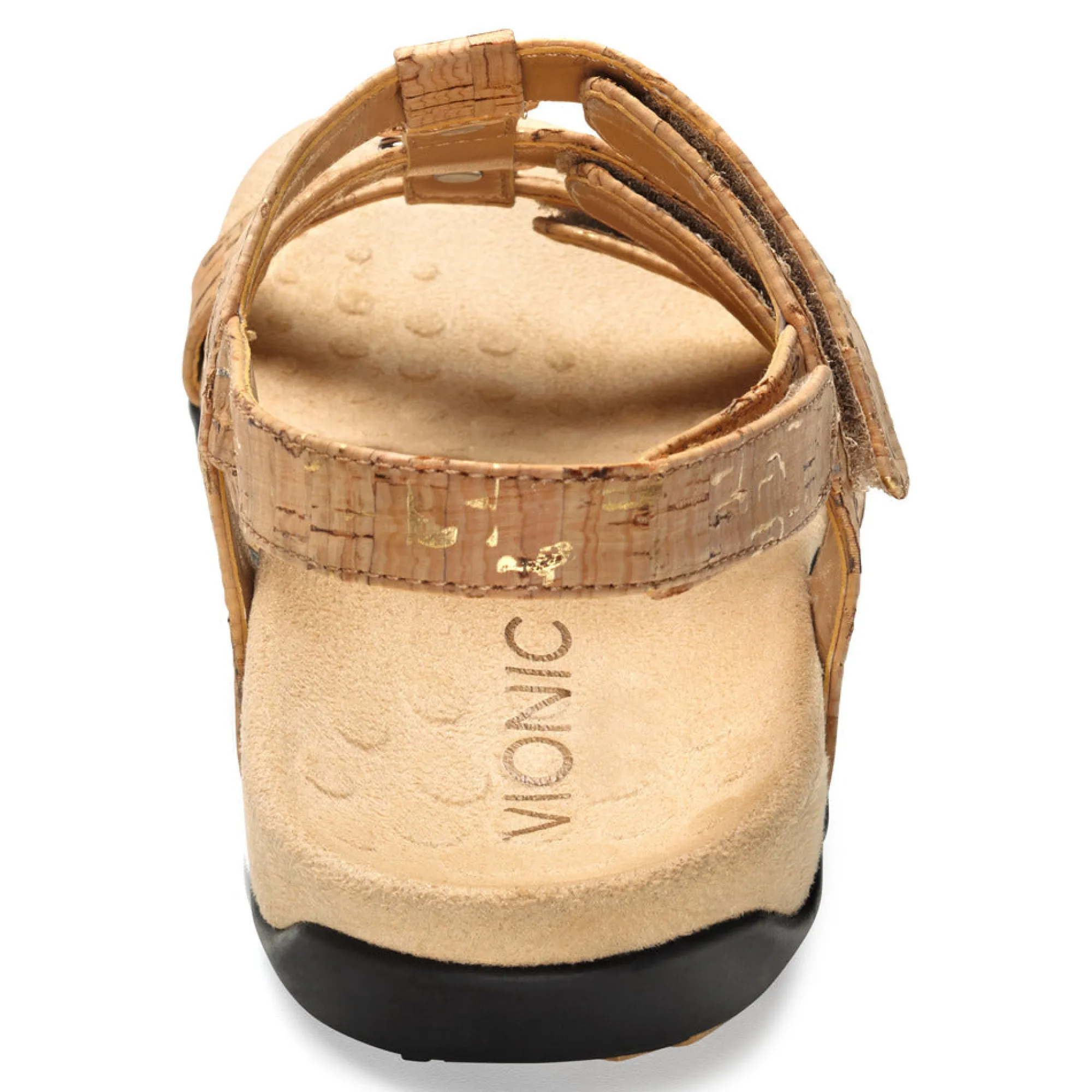 Outlet Vionic Amber Adjustable Sandal (Wide) Black Croco|Black Metallic|Black Snake|Gold Cork