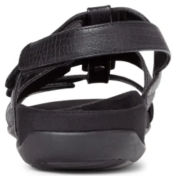 Outlet Vionic Amber Adjustable Sandal (Wide) Black Croco|Black Metallic|Black Snake|Gold Cork