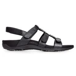 Outlet Vionic Amber Adjustable Sandal (Wide) Black Croco|Black Metallic|Black Snake|Gold Cork