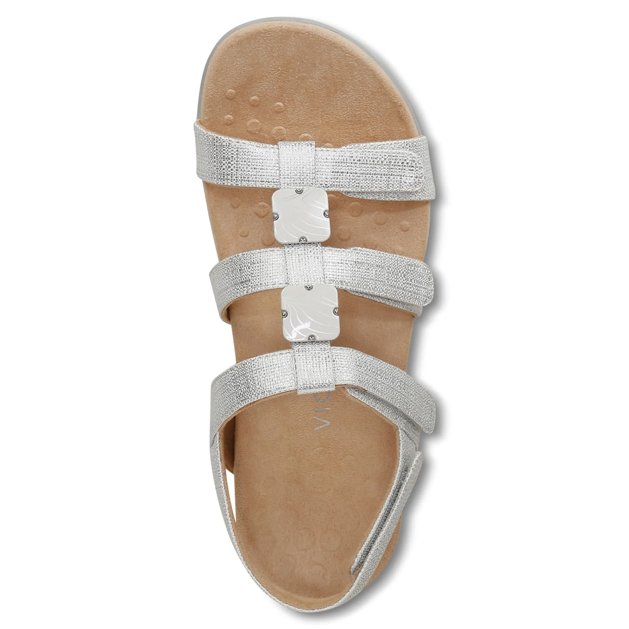 Outlet Vionic Amber Adjustable Sandal (Wide) Black Croco|Black Metallic|Black Snake|Gold Cork