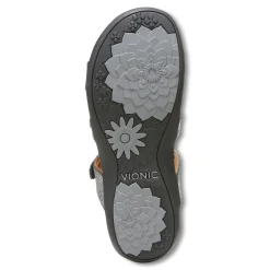 Outlet Vionic Amber Adjustable Sandal (Wide) Black Croco|Black Metallic|Black Snake|Gold Cork