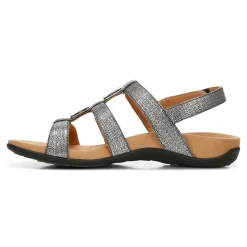 Outlet Vionic Amber Adjustable Sandal (Wide) Black Croco|Black Metallic|Black Snake|Gold Cork