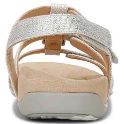 Best Sale Vionic Amber Metallic Adjustable Sandal Black Metallic|Rose Gold|Silver