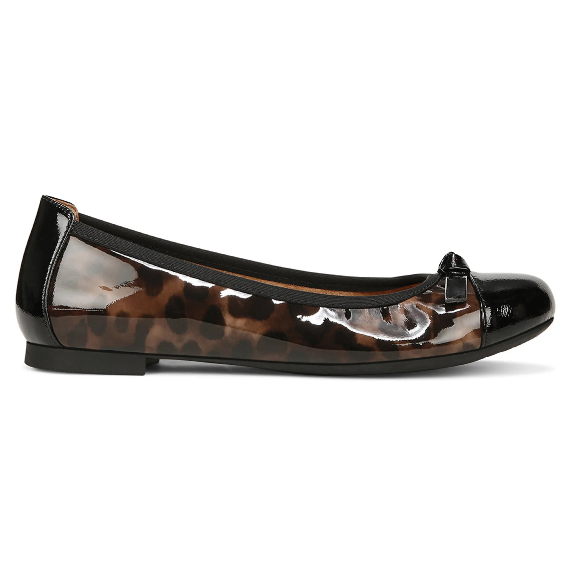 Online Vionic Amorie Flat Black|Black/Leopard Patent|Cream|Navy Patent
