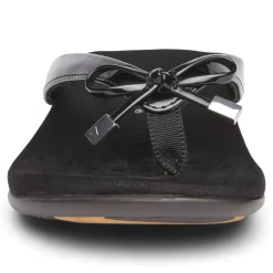 Sale Vionic Bella Toe-Post Sandal Black Patent|Black Print|Gold Cork|Marmalade