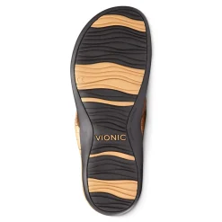 Sale Vionic Bella Toe-Post Sandal Black Patent|Black Print|Gold Cork|Marmalade
