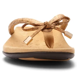 Sale Vionic Bella Toe-Post Sandal Black Patent|Black Print|Gold Cork|Marmalade