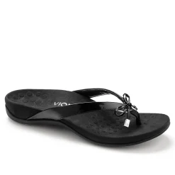 Sale Vionic Bella Toe-Post Sandal Black Patent|Black Print|Gold Cork|Marmalade