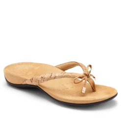 Sale Vionic Bella Toe-Post Sandal Black Patent|Black Print|Gold Cork|Marmalade