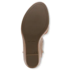 Hot Vionic Bonita Wedge Sandal Gold|Black|Macaroon