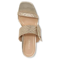 Outlet Vionic Brookell Heeled Sandal Black Leather|Black Suede|Cream|Gold