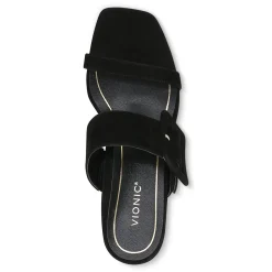 Outlet Vionic Brookell Heeled Sandal Black Leather|Black Suede|Cream|Gold