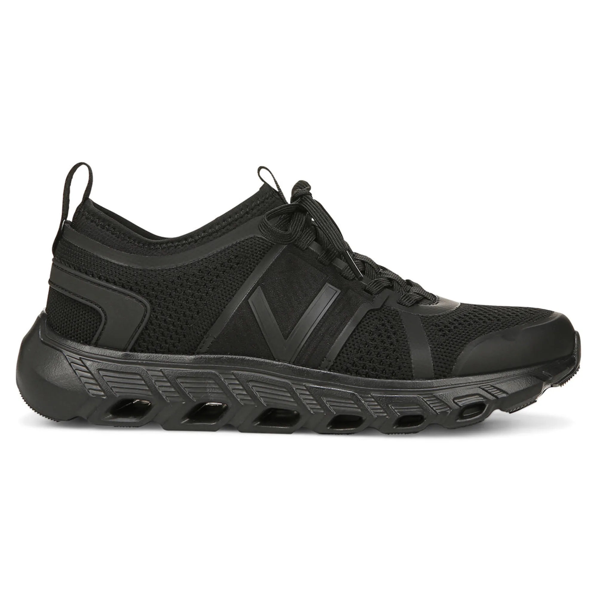 Clearance Vionic Captivate Sneaker Black/Black|Charcoal|Smoked Salmon|White