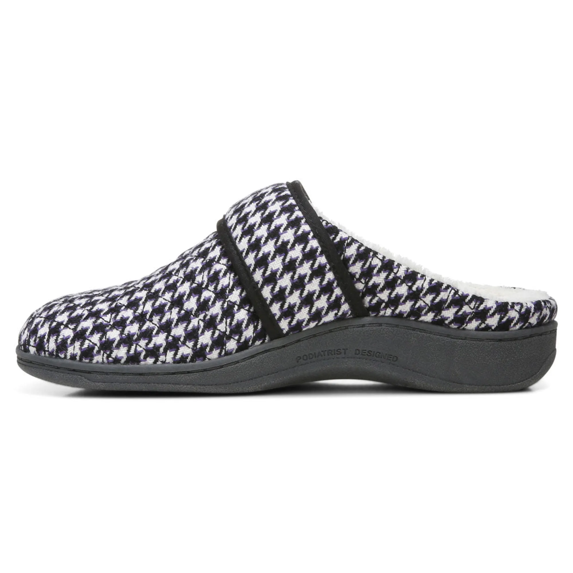 Shop Vionic Carlin Slipper Black|Cream|Cream Multi|Light Grey