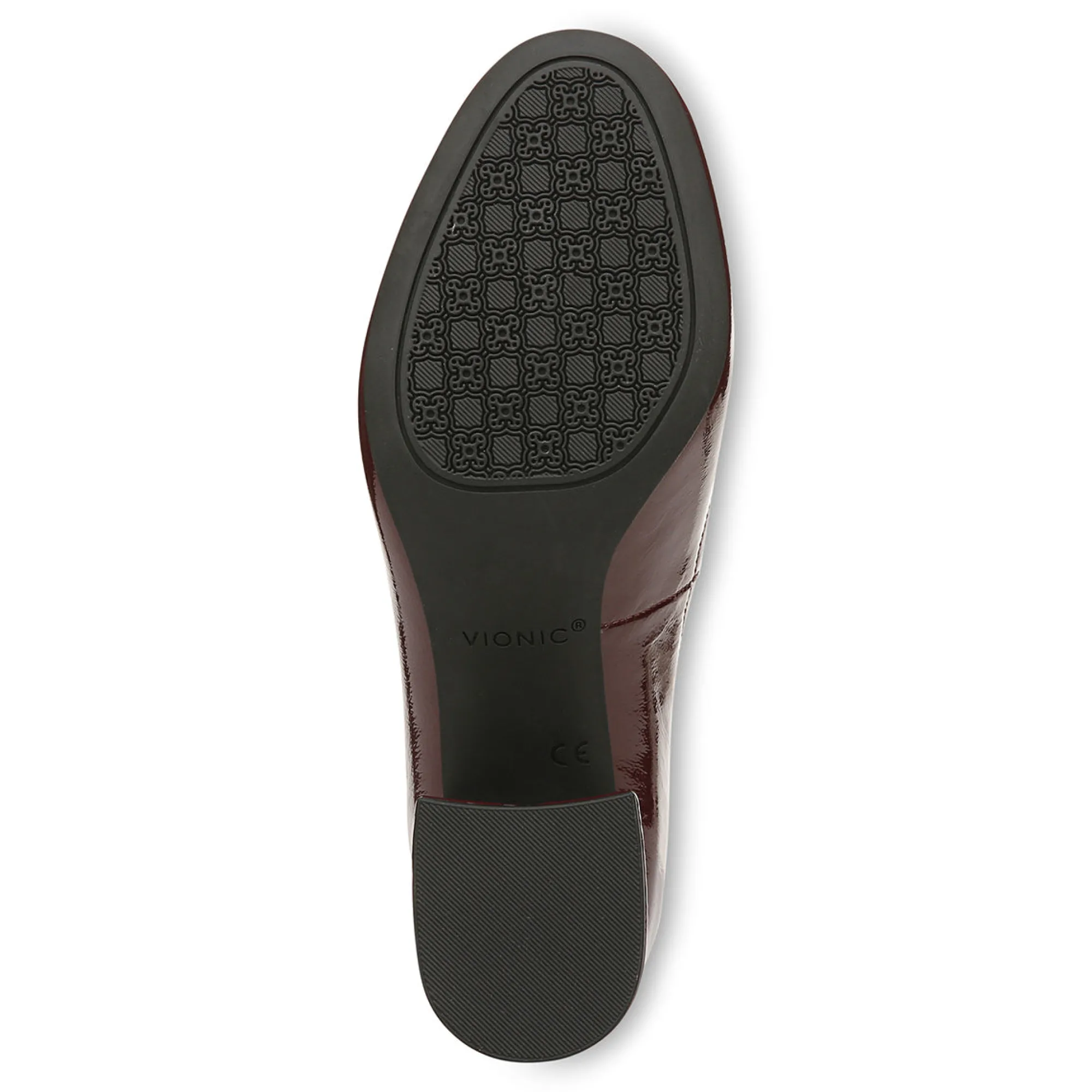 Clearance Vionic Carmel Heel Black|Black Patent Leopard|Crimson Red|Pewter Metallic