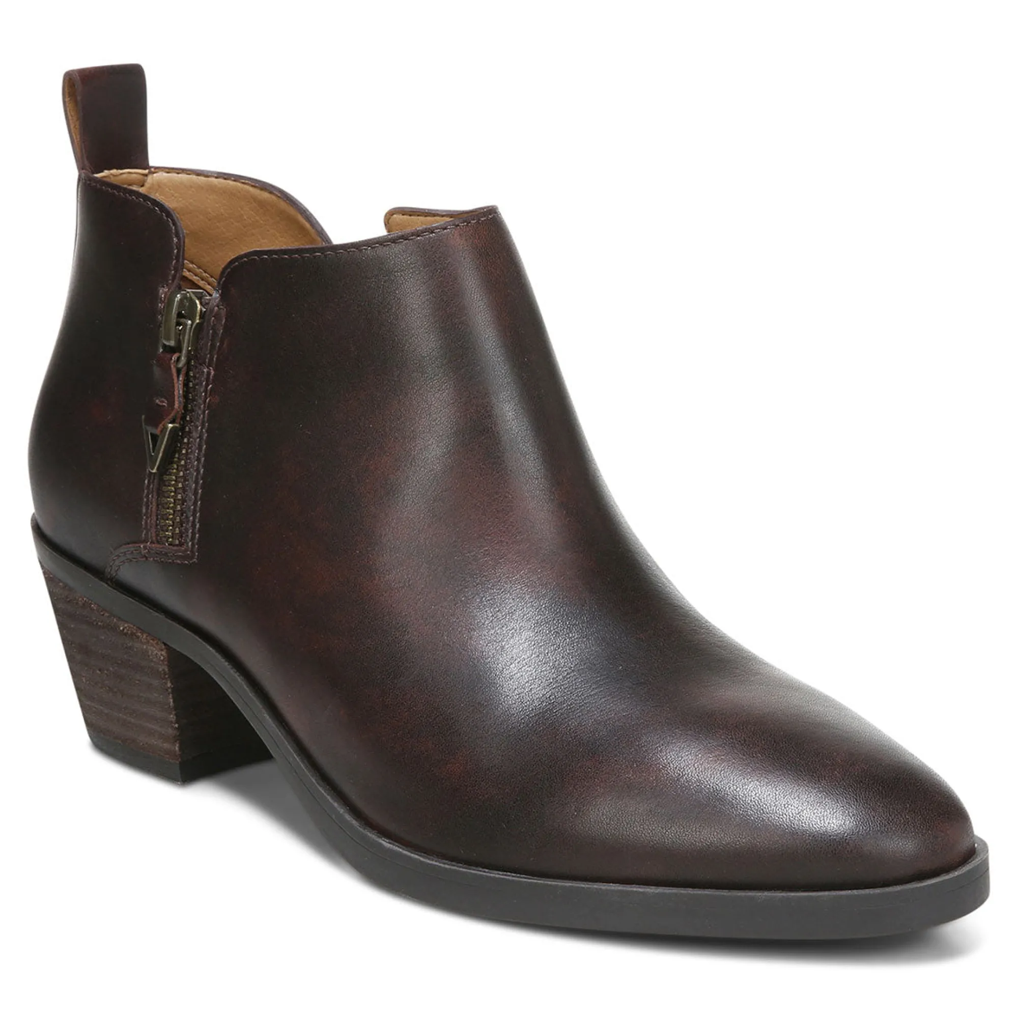 Online Vionic Cecily Ankle Bootie Black|Calf Hair Tan|Chocolate|Cognac
