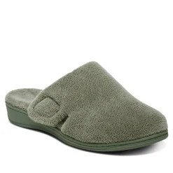 Hot Vionic Gemma Mule Slipper Iii Army Green|Basil (Curly Terry)|Dusk (Curly Terry)|Fuji Apple