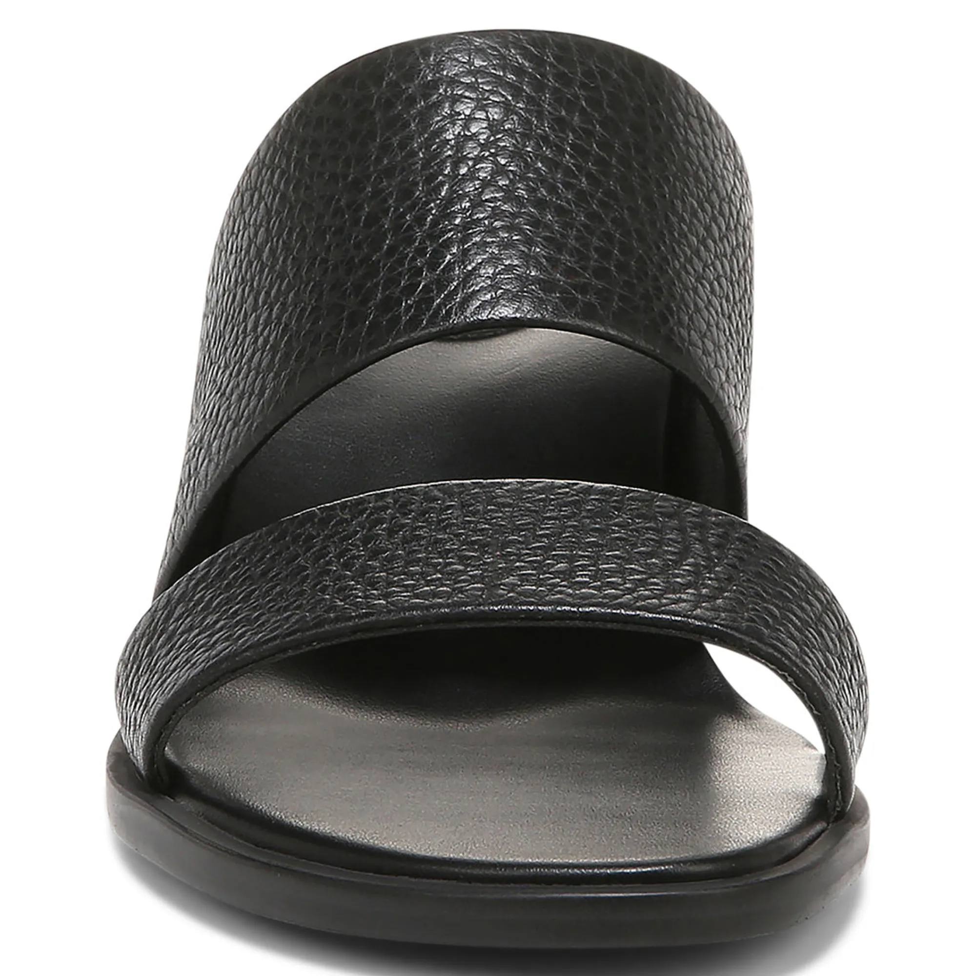 Outlet Vionic Ivelle Kitten Heel Black Tumbled Leather|Macaroon