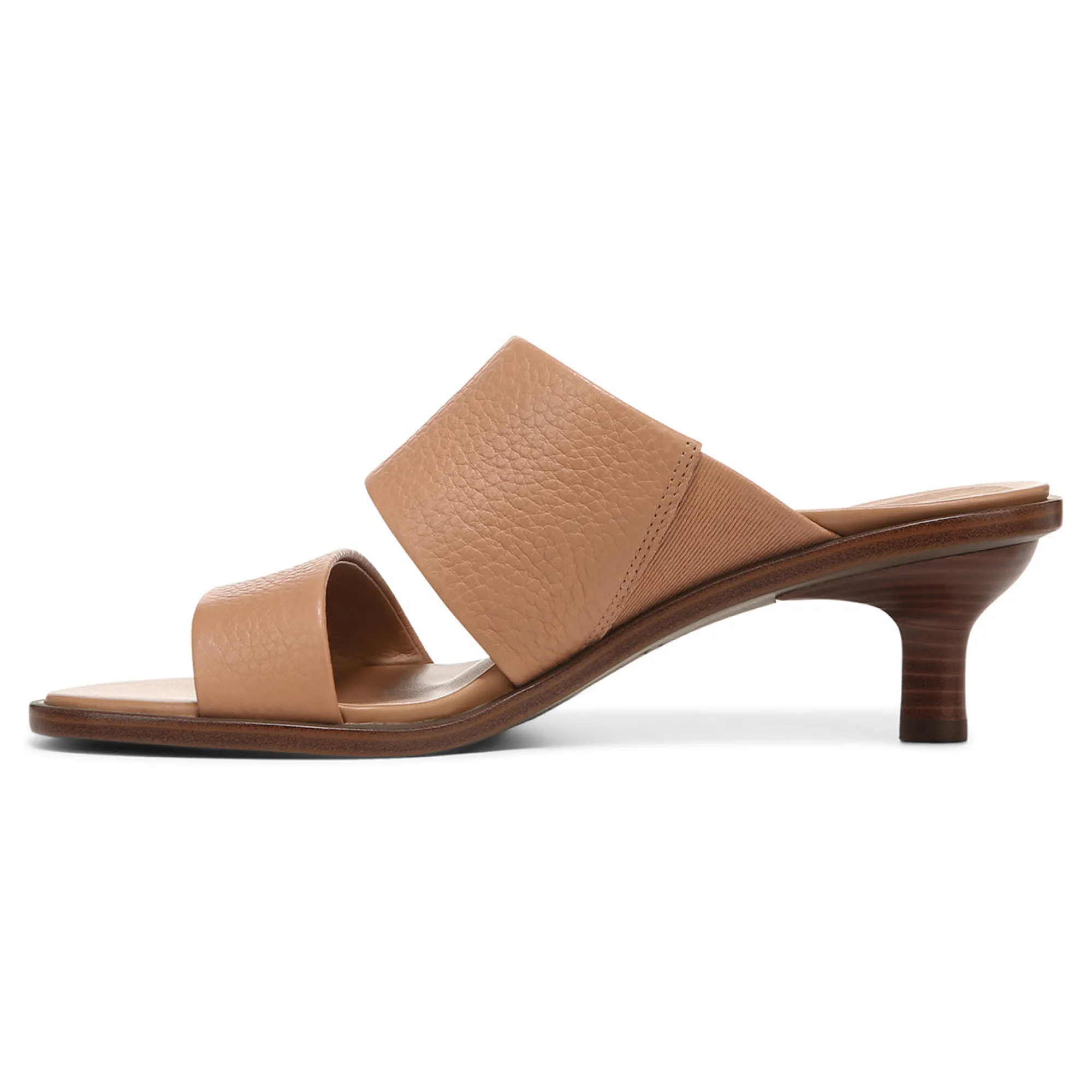 Discount Vionic Ivelle Kitten Heel Black Tumbled Leather|Macaroon