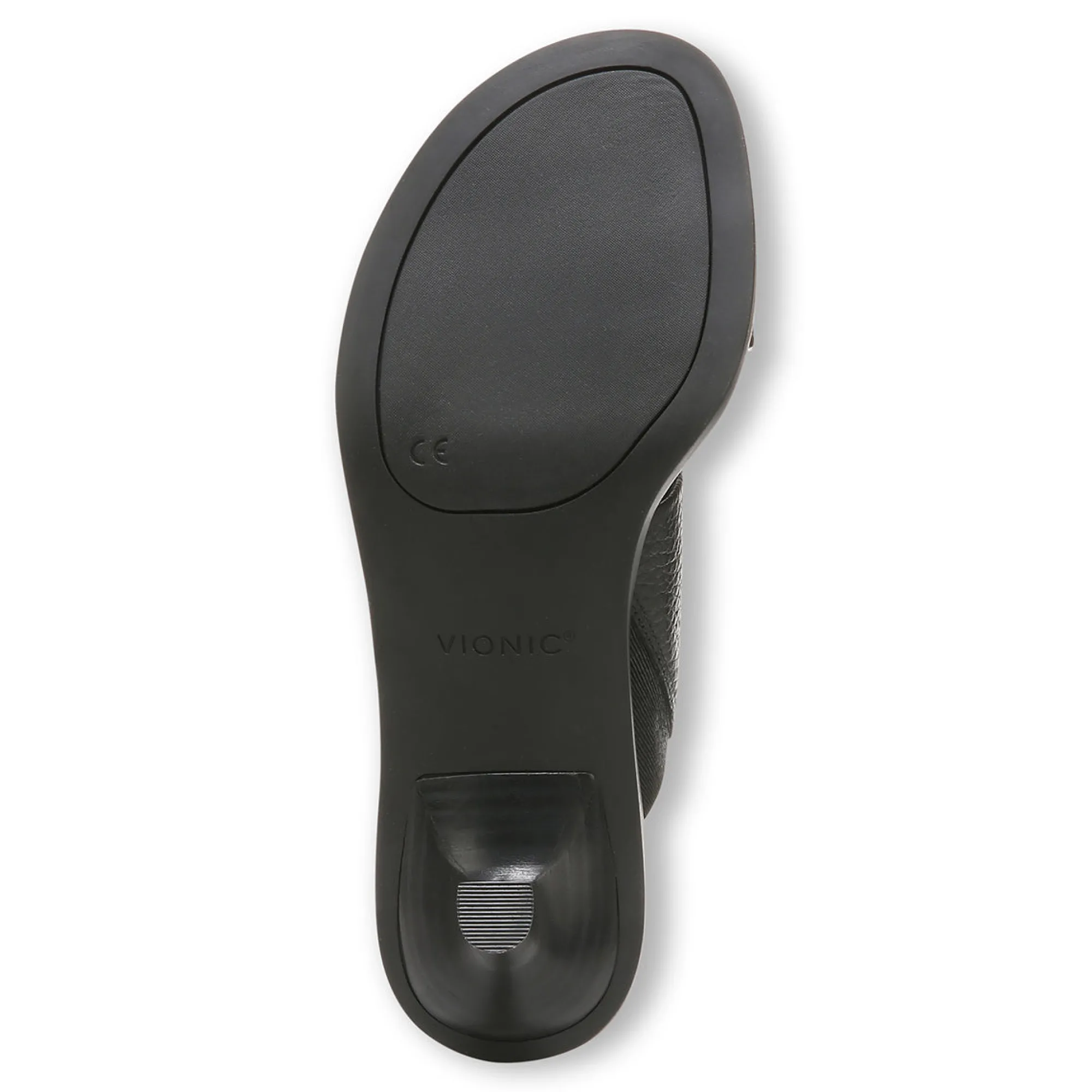 Discount Vionic Ivelle Kitten Heel Black Tumbled Leather|Macaroon