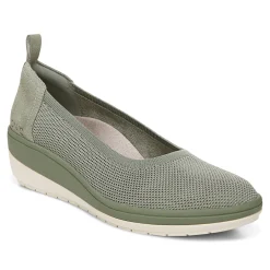 Online Vionic Jacey Knit Wedge Army Green|Black|Charcoal|Shiraz