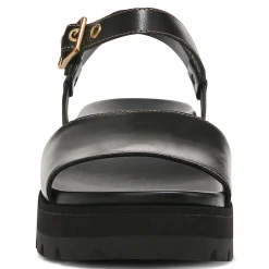 Fashion Vionic Jamie Flatform Sandal Black|Tan