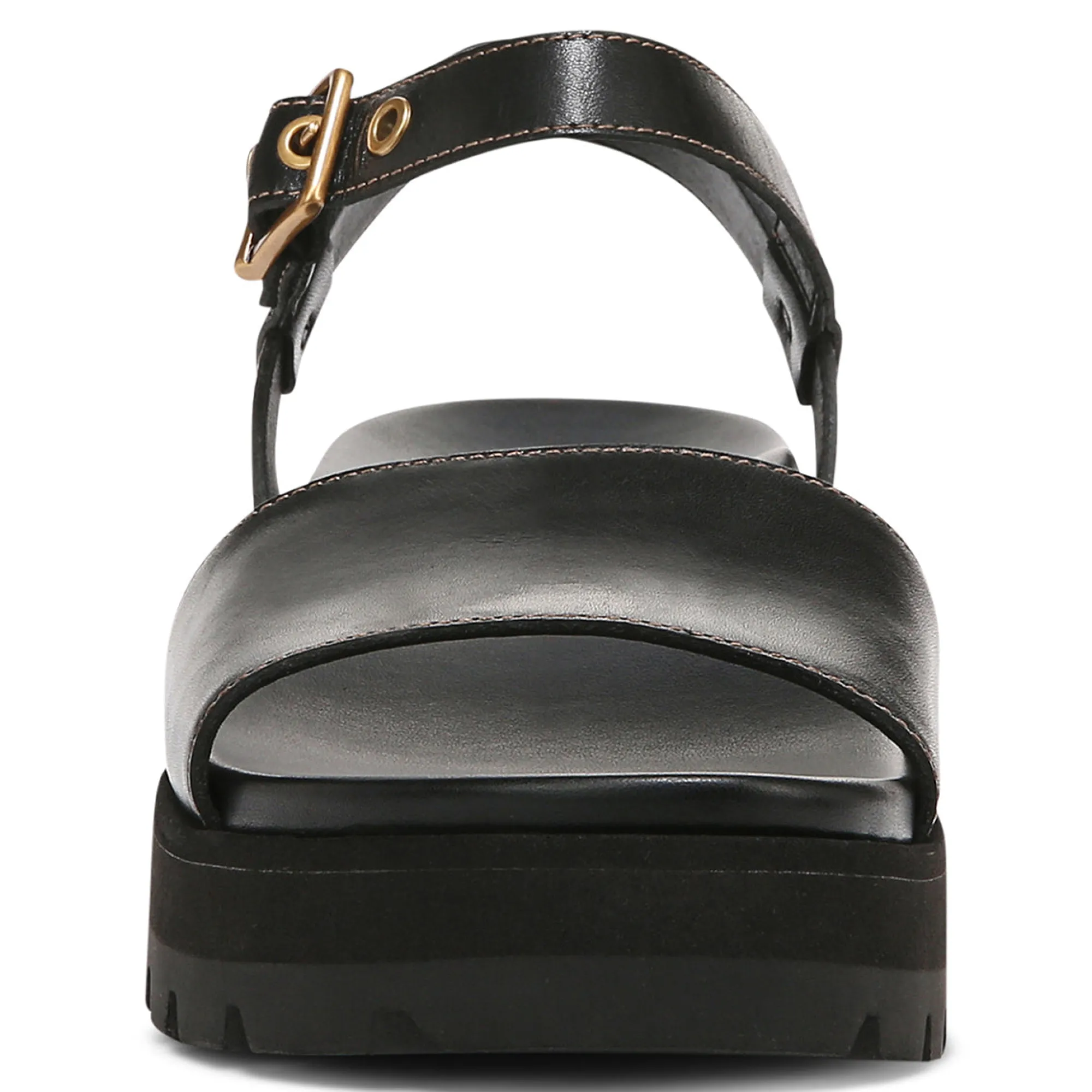 Fashion Vionic Jamie Flatform Sandal Black|Tan