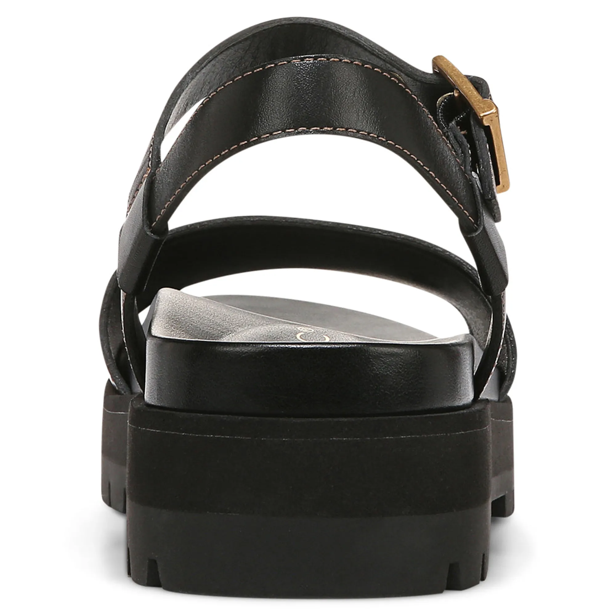 Fashion Vionic Jamie Flatform Sandal Black|Tan