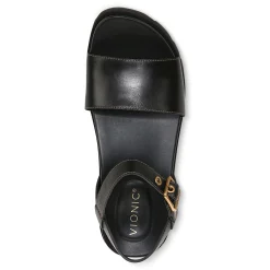 Fashion Vionic Jamie Flatform Sandal Black|Tan