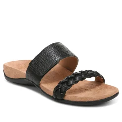 Store Vionic Jeanne Slide Sandal (Wide) Black|Cream|Gold|Rose