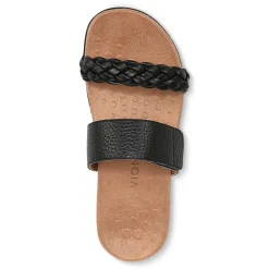Store Vionic Jeanne Slide Sandal (Wide) Black|Cream|Gold|Rose