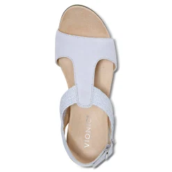 Clearance Vionic Kaytie Wedge Sandal Black|Blue Haze|Clay|Semolina