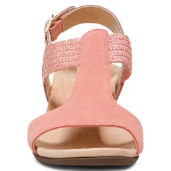 Clearance Vionic Kaytie Wedge Sandal Black|Blue Haze|Clay|Semolina