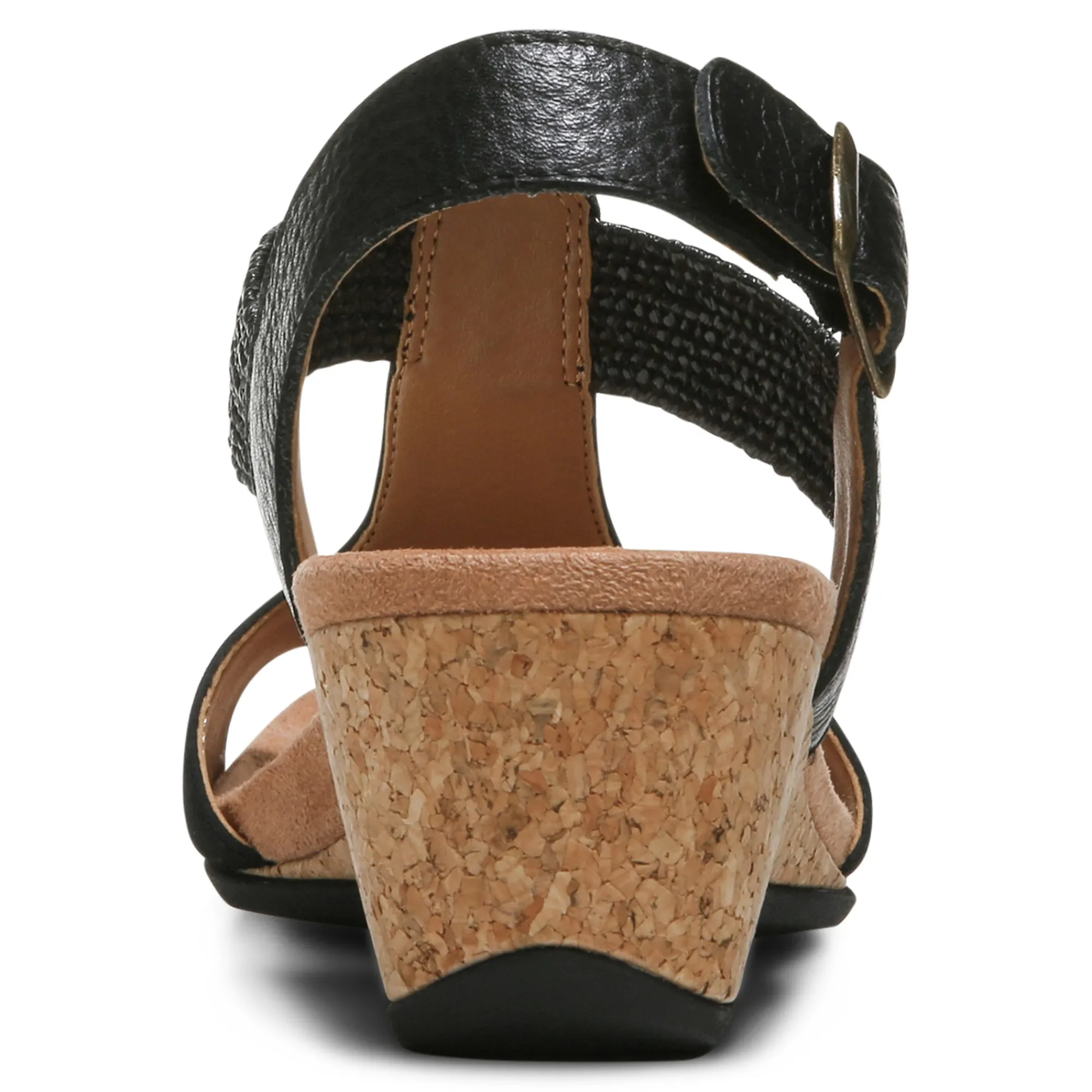 Online Vionic Kaytie Wedge Sandal Black|Blue Haze|Clay|Semolina