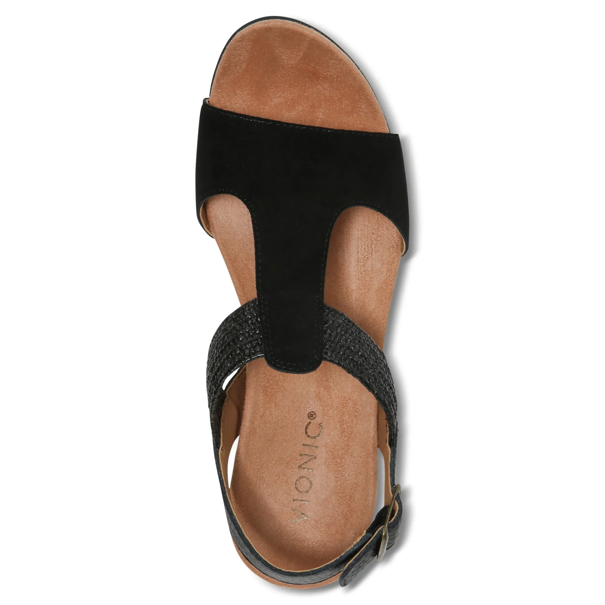 Online Vionic Kaytie Wedge Sandal Black|Blue Haze|Clay|Semolina