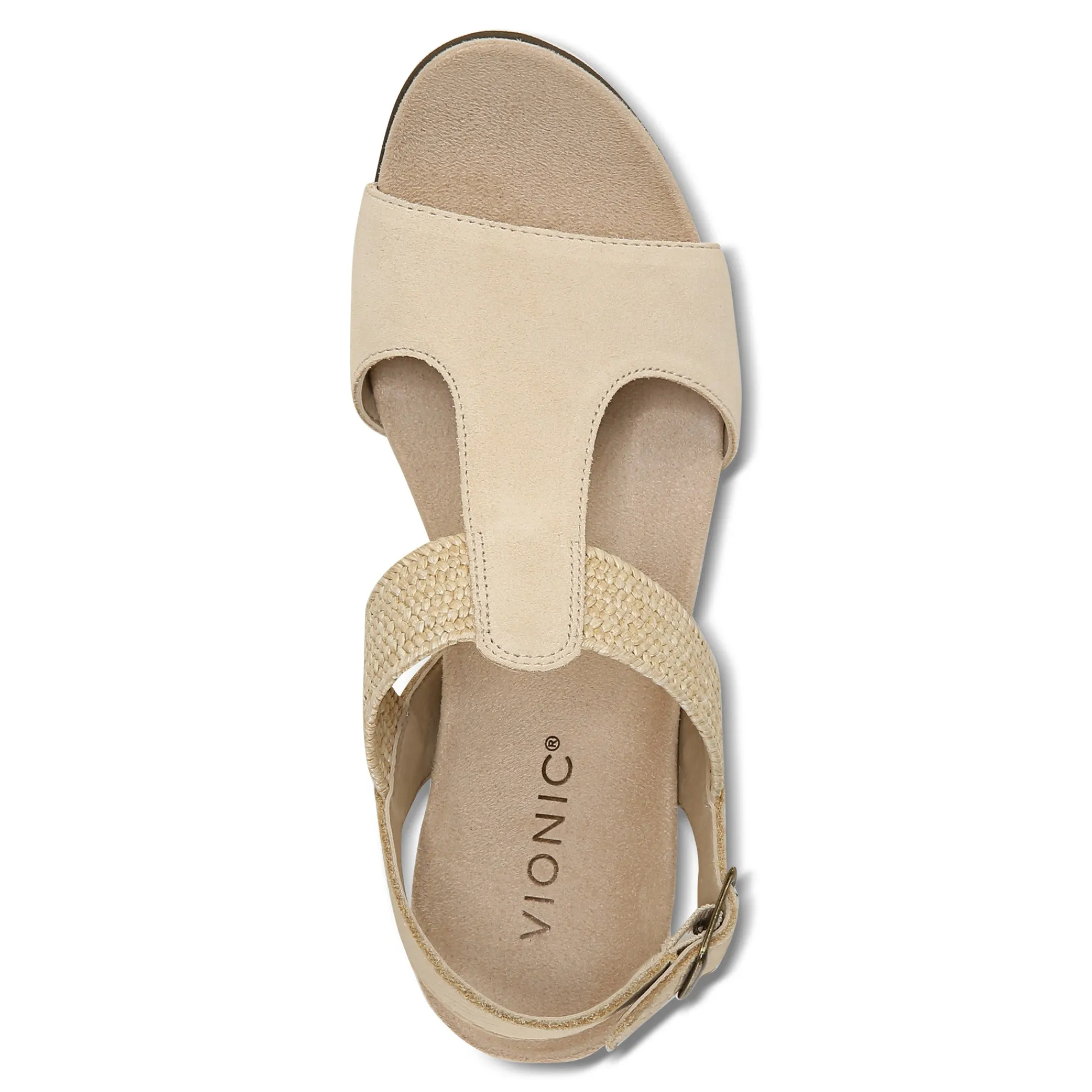 Online Vionic Kaytie Wedge Sandal Black|Blue Haze|Clay|Semolina