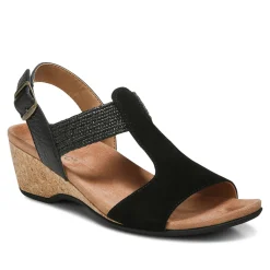 Online Vionic Kaytie Wedge Sandal Black|Blue Haze|Clay|Semolina