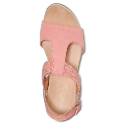 Online Vionic Kaytie Wedge Sandal Black|Blue Haze|Clay|Semolina