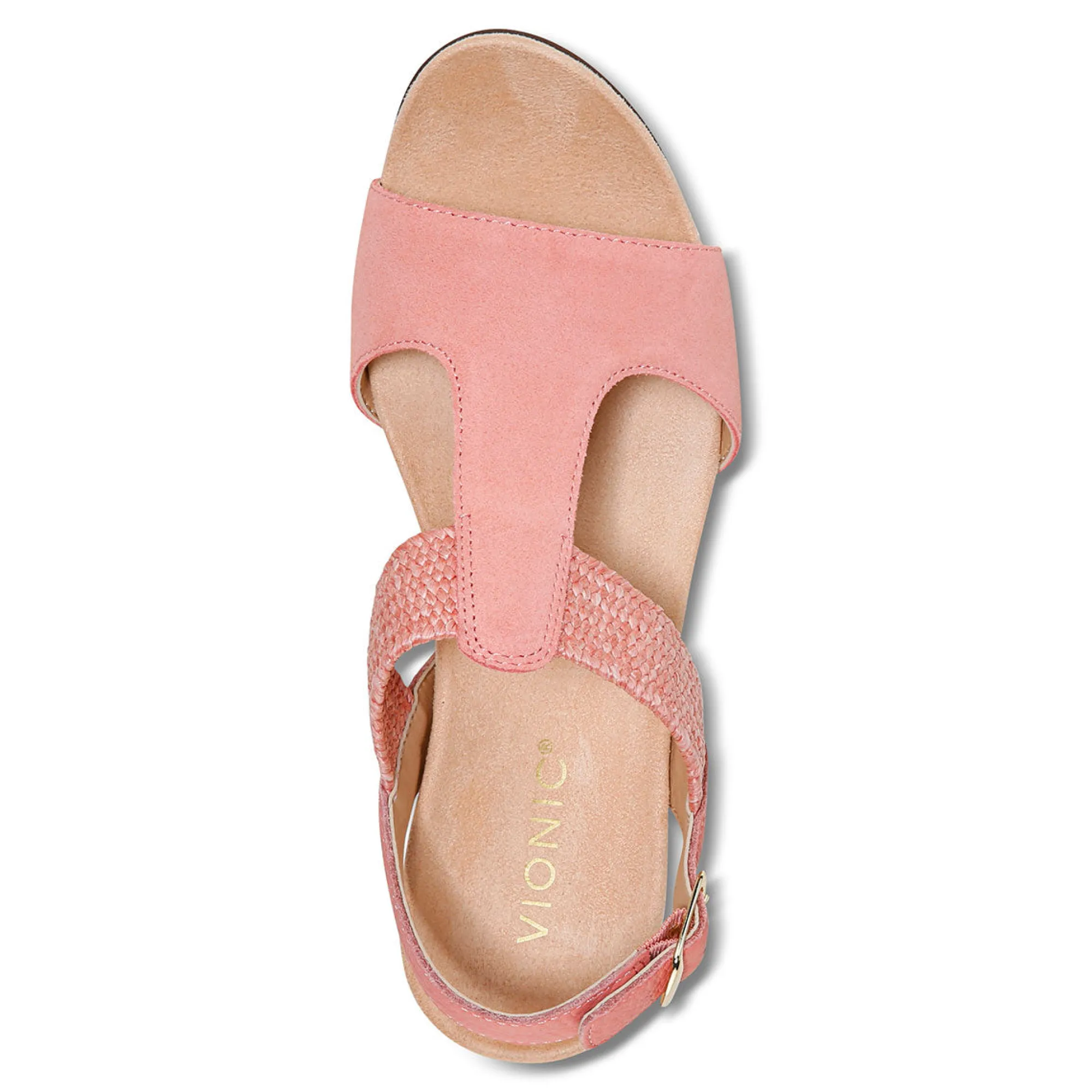 Online Vionic Kaytie Wedge Sandal Black|Blue Haze|Clay|Semolina