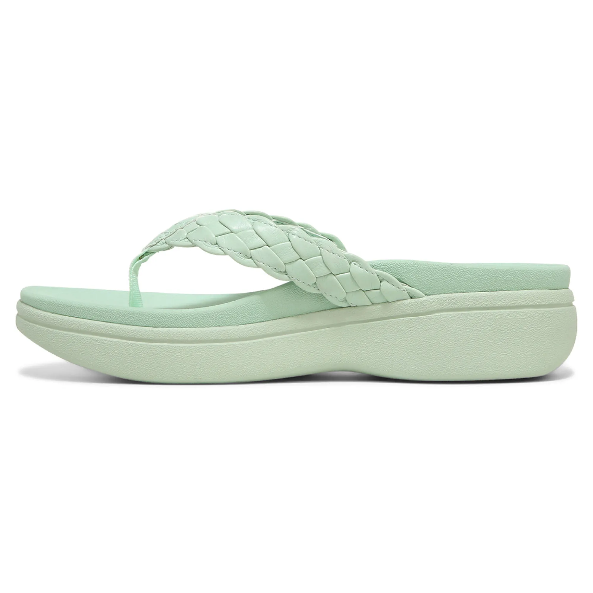 New Vionic Kenji Platform Sandal Ii Blue Shadow|Menta|Shell Pink