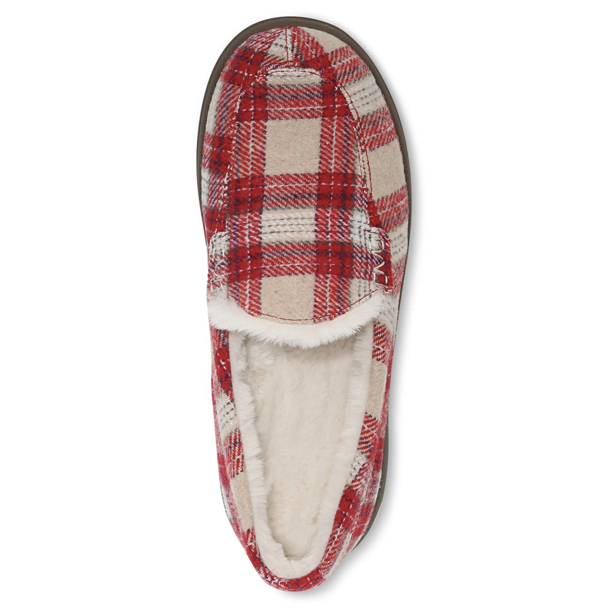Store Vionic Lynez Slipper Ii Blue Plaid|Cloud Pink|Fuji Apple|Semolina