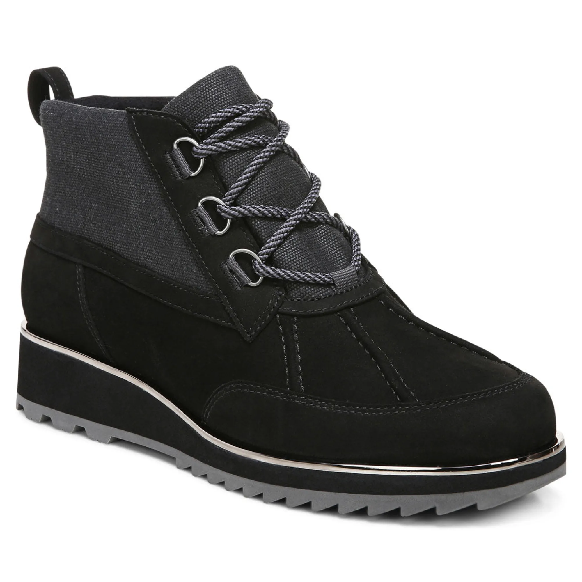 Store Vionic Nolan Waterproof Hiker Boot Black|Charcoal|Cream