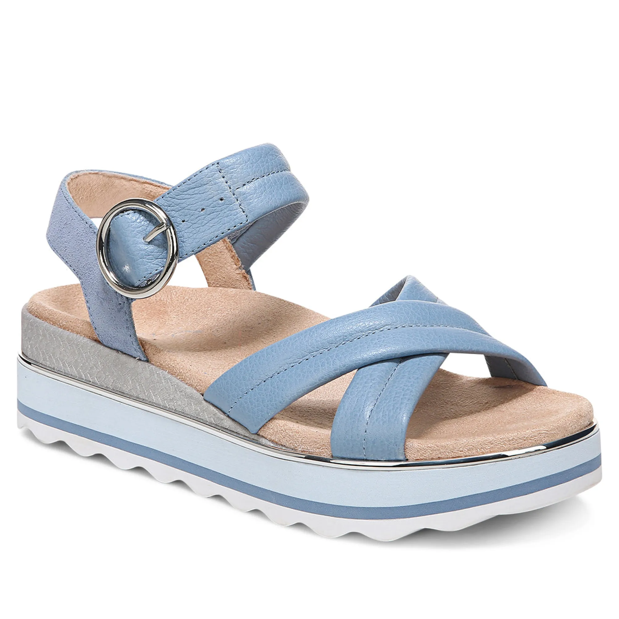Outlet Vionic Reyna Platform Sandal Black|Blue Shadow|Cream|Vapor