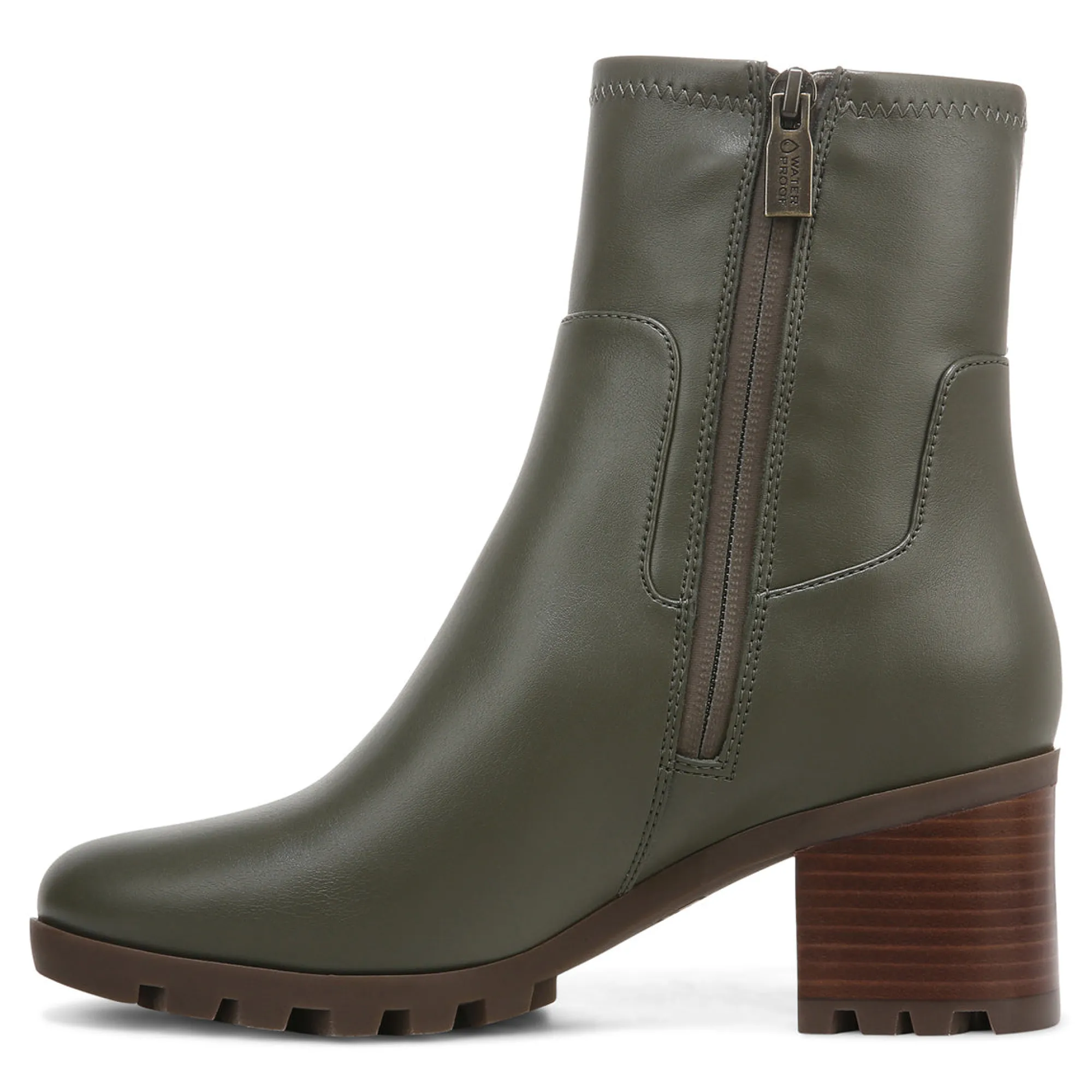 New Vionic Ronan Waterproof Boot Black|Olive