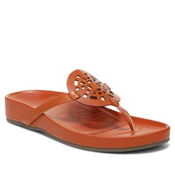 Clearance Vionic Solari Toe Post Sandal Clay|Black|Cream