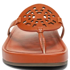 Clearance Vionic Solari Toe Post Sandal Clay|Black|Cream