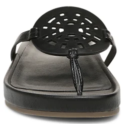 Clearance Vionic Solari Toe Post Sandal Clay|Black|Cream